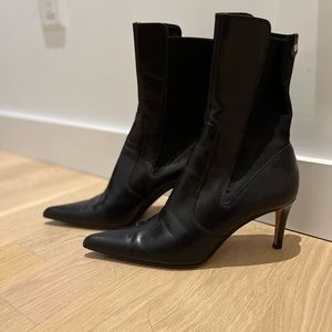 Yves Saint Laurent YSL Pointy Calf Height Boots 37.5 / 7